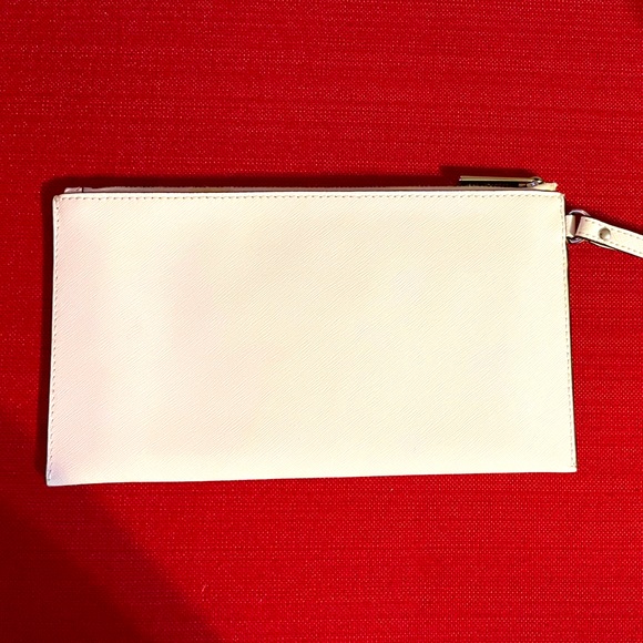 New Michael Kors Jet Set Travel Bag, Leather Wristlet Wallet, Silver Studded - Picture 2 of 8